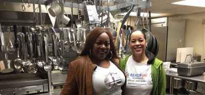 Feeding The Homeless - Melissa with Partnership Founder Nolana Bibbs of Reach One Corp 